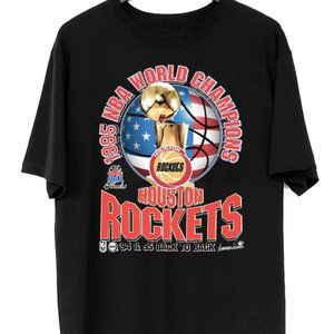 1995 Houston Rockets Champions 94 95 Back To Back Shirt